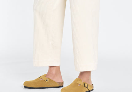 BIRKENSTOCK BOSTON SUEDE EMBOSSED WOMEN CLOGS