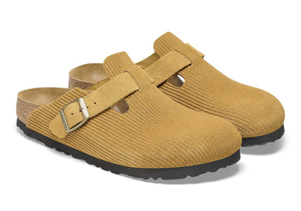 BIRKENSTOCK BOSTON SUEDE EMBOSSED WOMEN CLOGS