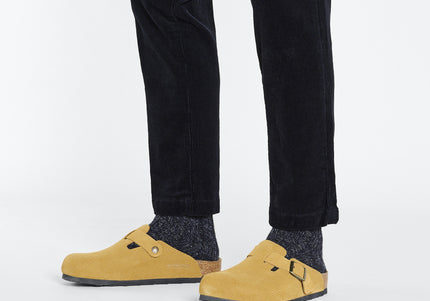 BIRKENSTOCK BOSTON SUEDE EMBOSSED WOMEN CLOGS