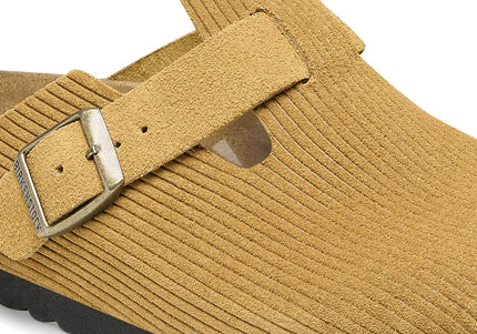 BIRKENSTOCK BOSTON SUEDE EMBOSSED WOMEN CLOGS
