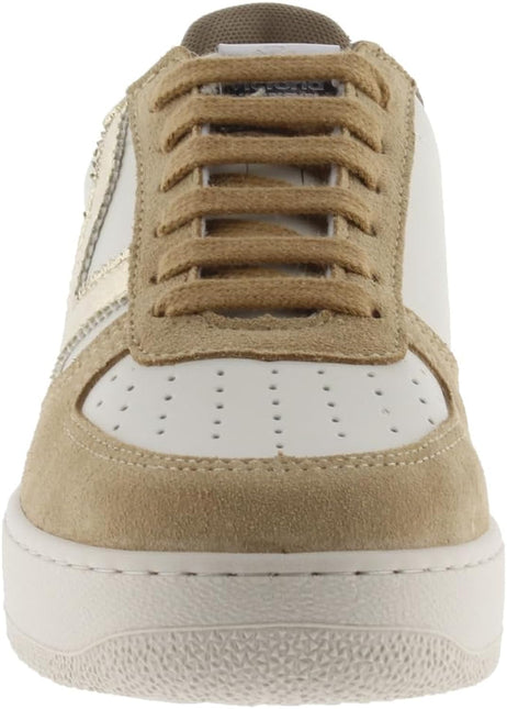 VICTORIA MADRID METAL & SPLIT LEATHER WOMEN SNEAKERS