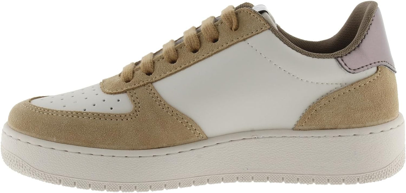 VICTORIA MADRID METAL & SPLIT LEATHER WOMEN SNEAKERS