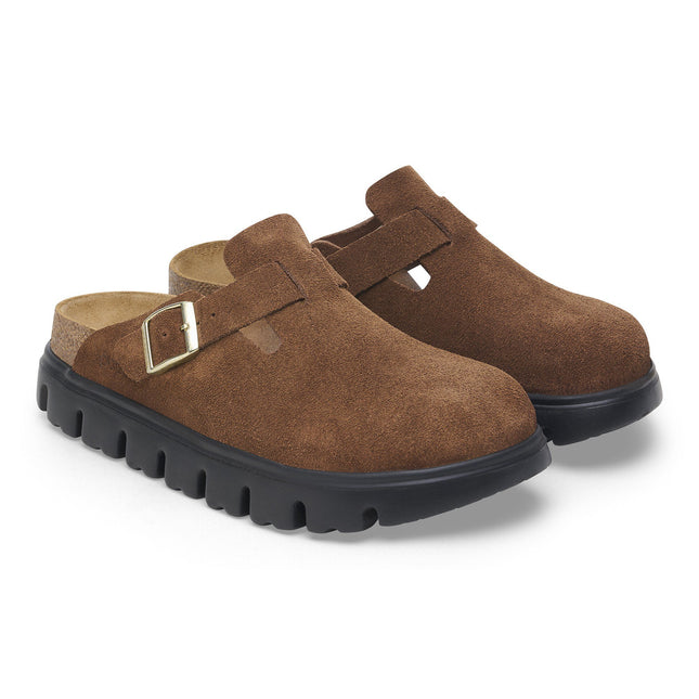 BIRKENSTOCK BOSTON CHUNKY SUEDE LEATHER WOMEN CLOGS