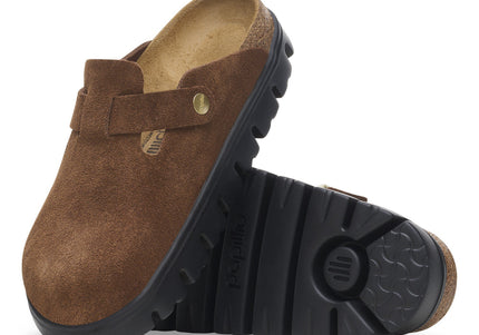 BIRKENSTOCK BOSTON CHUNKY SUEDE LEATHER WOMEN CLOGS