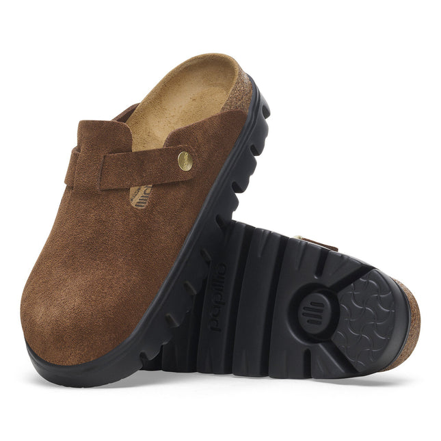 BIRKENSTOCK BOSTON CHUNKY SUEDE LEATHER WOMEN CLOGS