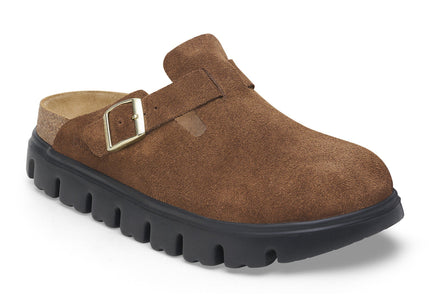 BIRKENSTOCK BOSTON CHUNKY SUEDE LEATHER WOMEN CLOGS