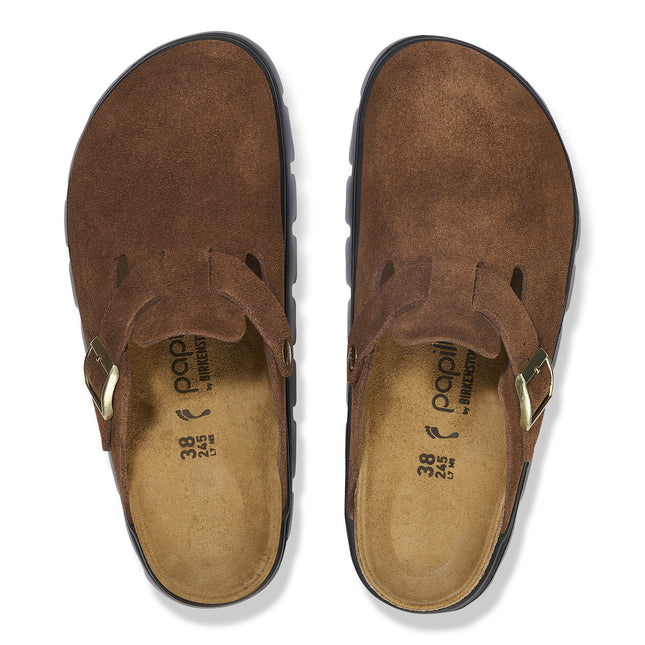 BIRKENSTOCK BOSTON CHUNKY SUEDE LEATHER WOMEN CLOGS