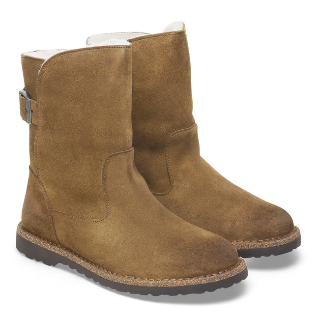BIRKENSTOCK UPPSALA SHEARLING SUEDE LEATHER WOMEN BOOTS