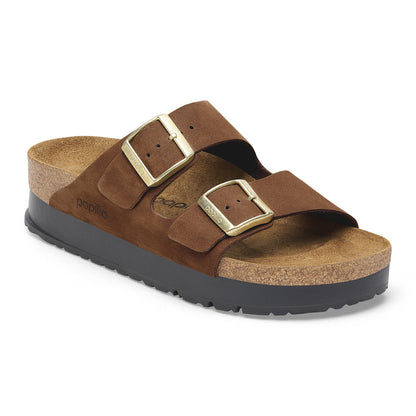 BIRKENSTOCK ARIZONA FLEX PLATFORM NUBUCK LEATHER