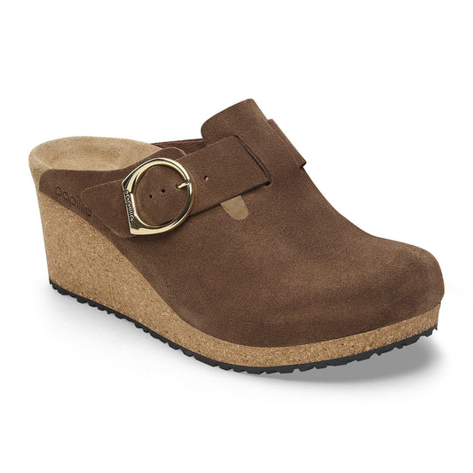 BIRKENSTOCK FANNY RING-BUCKLE SUEDE LEATHER