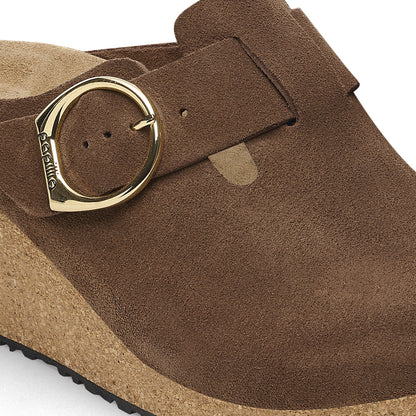 BIRKENSTOCK FANNY RING-BUCKLE SUEDE LEATHER