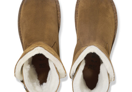 BIRKENSTOCK UPPSALA SHEARLING SUEDE LEATHER WOMEN BOOTS