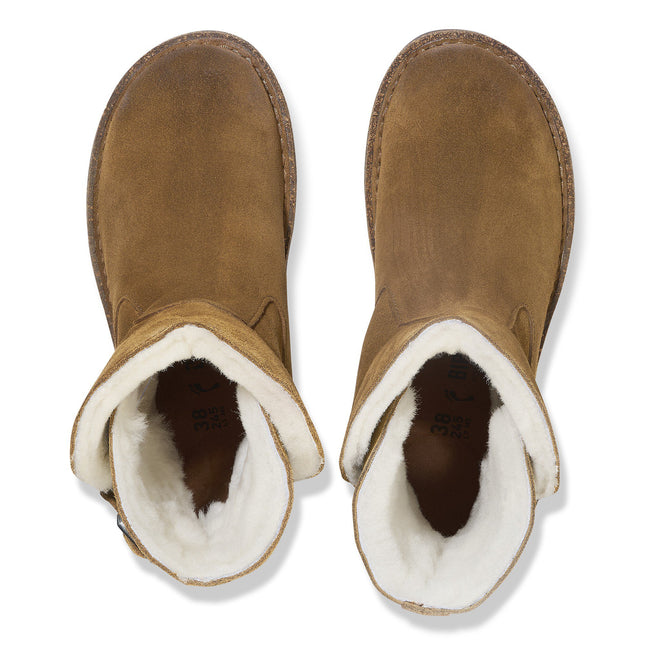 BIRKENSTOCK UPPSALA SHEARLING SUEDE LEATHER WOMEN BOOTS