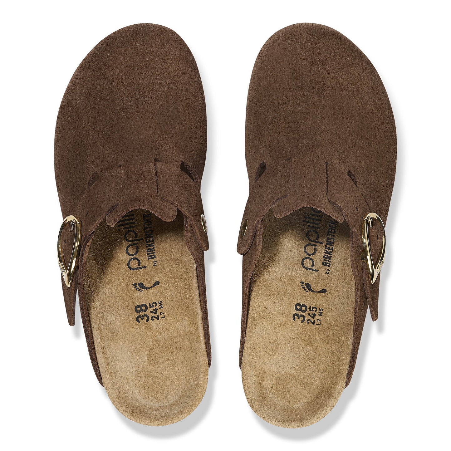 BIRKENSTOCK FANNY RING-BUCKLE SUEDE LEATHER