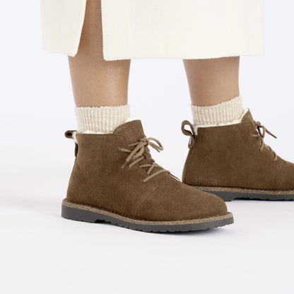 BIRKENSTOCK Uppsala Mid Shearling Suede Leather