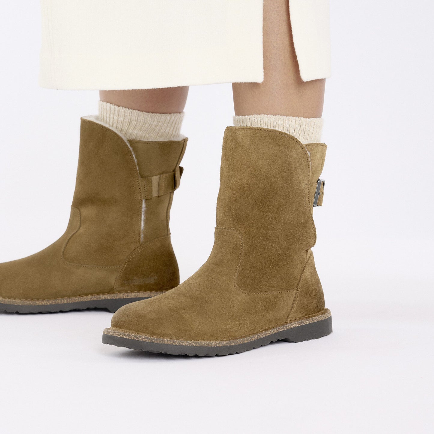 BIRKENSTOCK UPPSALA SHEARLING SUEDE LEATHER