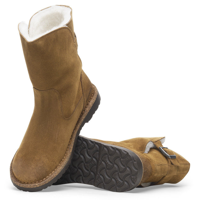 BIRKENSTOCK UPPSALA SHEARLING SUEDE LEATHER WOMEN BOOTS