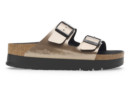 BIRKENSTOCK ARIZONA FLEX PLATFORM BIRKO-FLOR PATENT WOMEN SANDALS