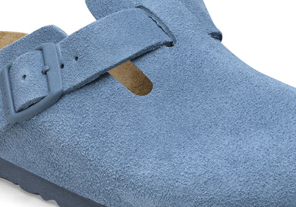 BIRKENSTOCK BOSTON SOFT FOOTBED SUEDE LEATHER WOMEN CLOGS