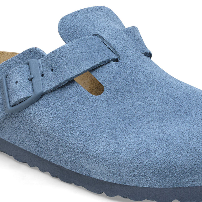BIRKENSTOCK BOSTON SOFT FOOTBED SUEDE LEATHER WOMEN CLOGS