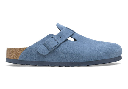 BIRKENSTOCK BOSTON SOFT FOOTBED SUEDE LEATHER WOMEN CLOGS