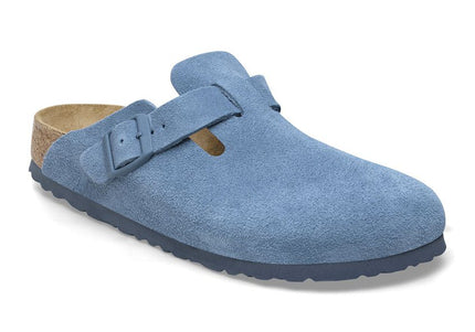 BIRKENSTOCK BOSTON SOFT FOOTBED SUEDE LEATHER WOMEN CLOGS