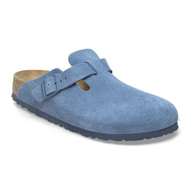 BIRKENSTOCK BOSTON SOFT FOOTBED SUEDE LEATHER WOMEN CLOGS