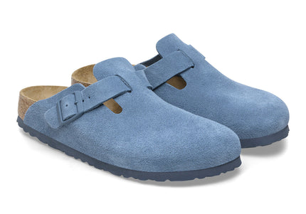 BIRKENSTOCK BOSTON SOFT FOOTBED SUEDE LEATHER WOMEN CLOGS