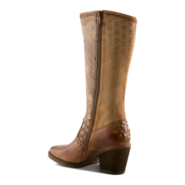 L'ARTISTE EMPRESS WOMEN BOOTS - Tan Multi