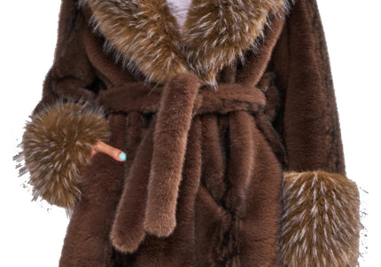AZALEA WANG EVARA WOMEN COATS - Chocolate