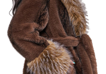 AZALEA WANG EVARA WOMEN COATS - Chocolate
