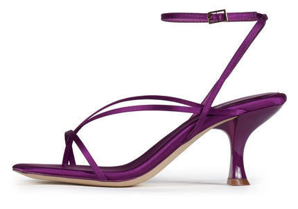 JEFFREY CAMPBELL FLUXX Women Heels - Purple Satin