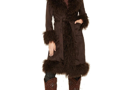 AZALEA WANG GILDA WOMEN COATS - Chocolate