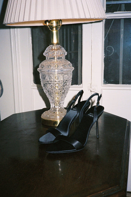 JEFFREY CAMPBELL GO-GETTER WOMEN HEELS Black Satin