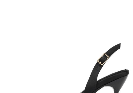 JEFFREY CAMPBELL GO-GETTER WOMEN HEELS Black Satin
