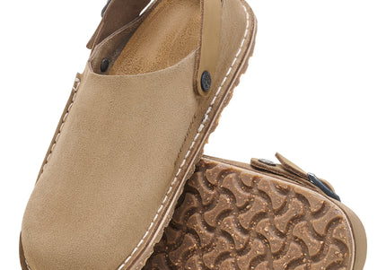 BIRKENSTOCK LUTRY PREMIUM SUEDE SUEDE LEATHER UNISEX CLOGS