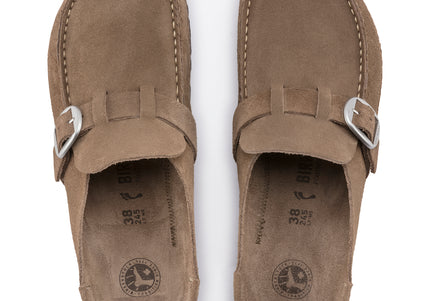 BIRKENSTOCK BUCKLEY SUEDE LEATHER WOMEN CLOGS