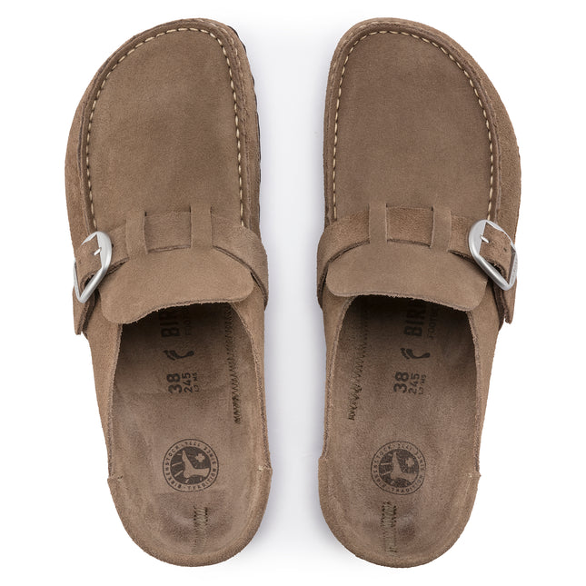 BIRKENSTOCK BUCKLEY SUEDE LEATHER WOMEN CLOGS