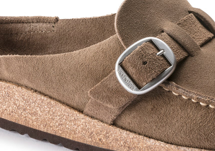 BIRKENSTOCK BUCKLEY SUEDE LEATHER WOMEN CLOGS