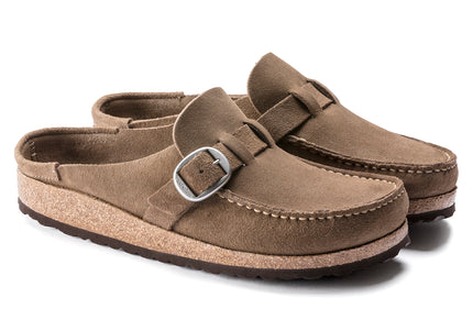 BIRKENSTOCK BUCKLEY SUEDE LEATHER WOMEN CLOGS