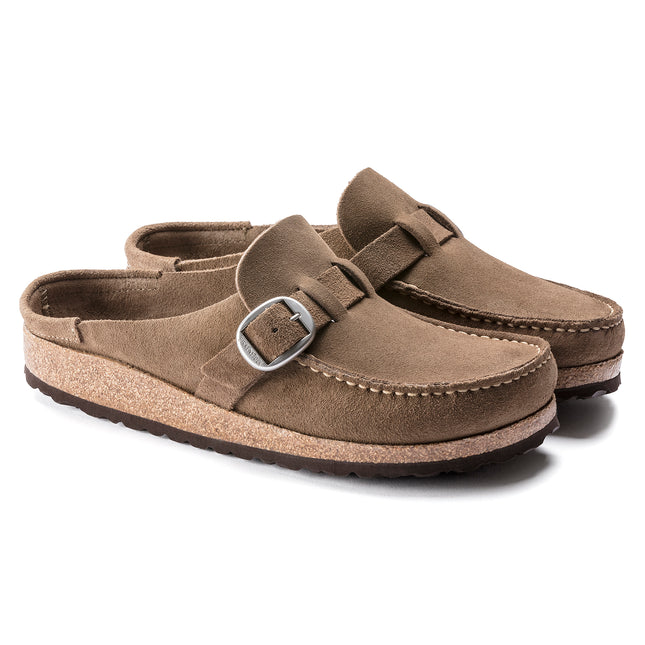 BIRKENSTOCK BUCKLEY SUEDE LEATHER WOMEN CLOGS