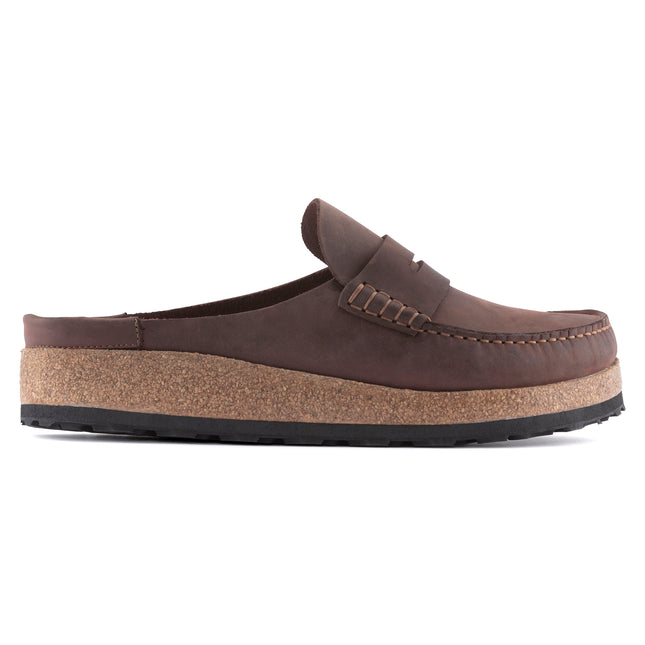 BIRKENSTOCK NAPLES OILED LEATHER MEN CLOGS