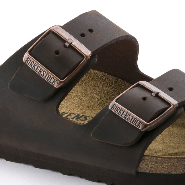 BIRKENSTOCK ARIZONA OILED LEATHER UNISEX SANDALS