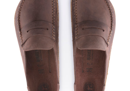 BIRKENSTOCK NAPLES OILED LEATHER MEN CLOGS