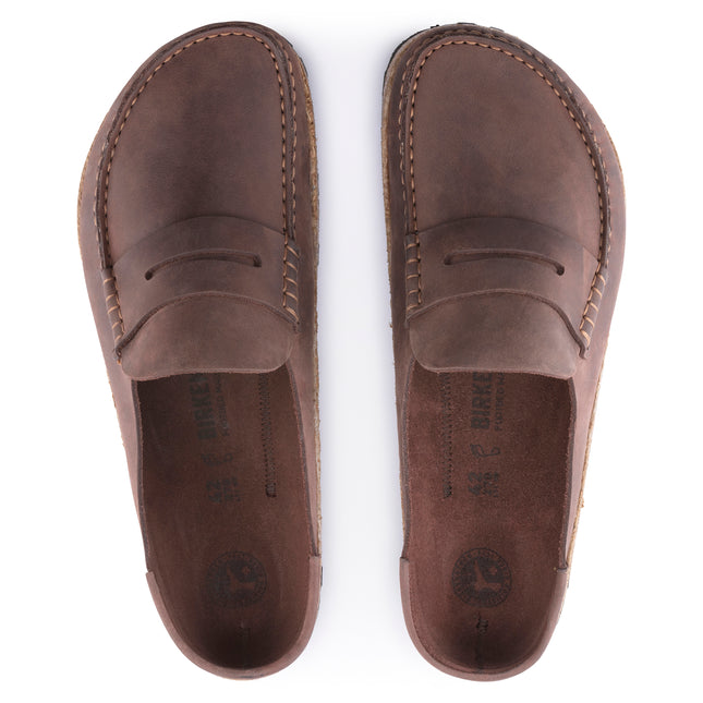 BIRKENSTOCK NAPLES OILED LEATHER MEN CLOGS