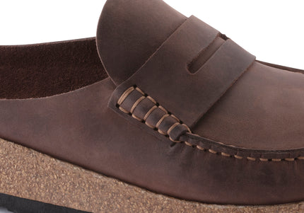 BIRKENSTOCK NAPLES OILED LEATHER MEN CLOGS