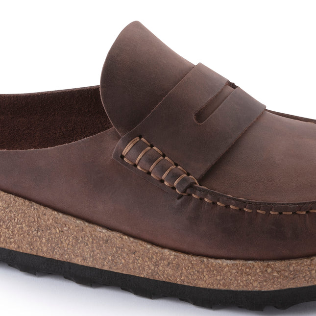 BIRKENSTOCK NAPLES OILED LEATHER MEN CLOGS