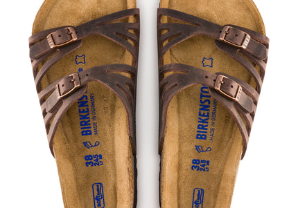 BIRKENSTOCK GRANADA SOFT FOOTBED OILED LEATHER WOMEN SANDALS