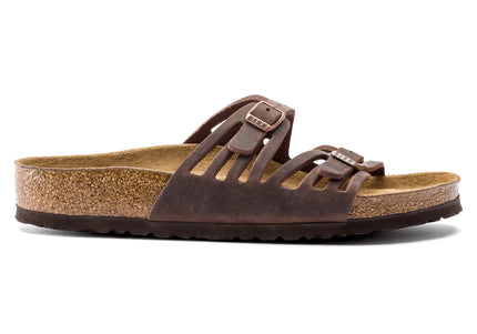 BIRKENSTOCK GRANADA SOFT FOOTBED OILED LEATHER WOMEN SANDALS