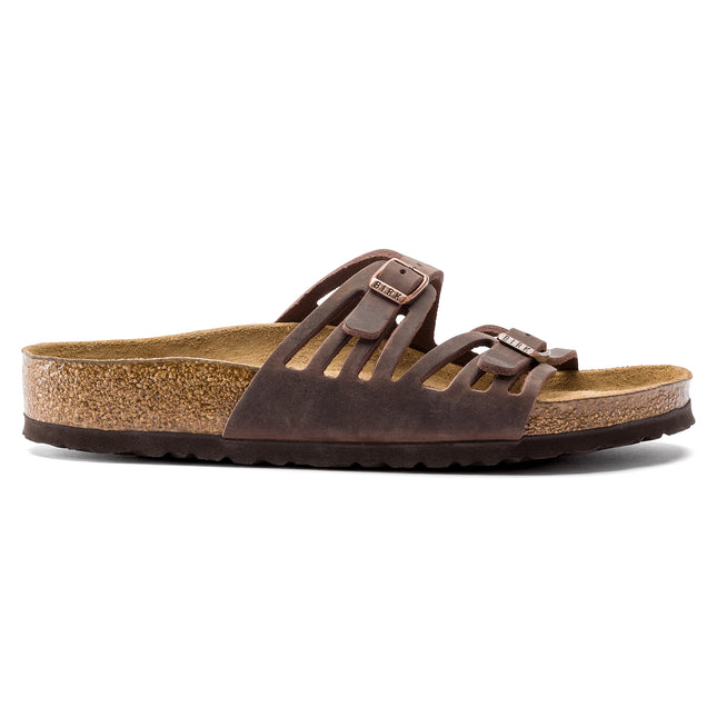 BIRKENSTOCK GRANADA SOFT FOOTBED OILED LEATHER WOMEN SANDALS